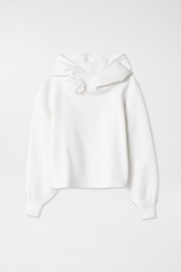 SWEATSHIRT MIT BLUMENDETAIL