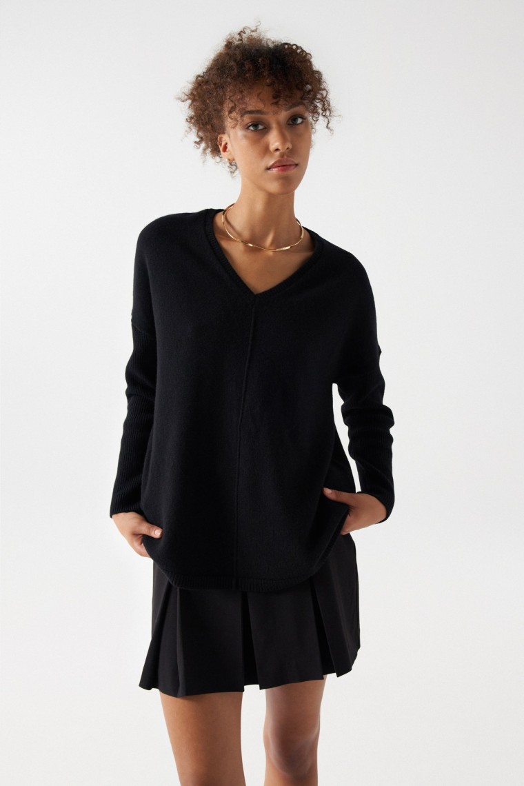 PULL EN LAINE ET CACHEMIRE