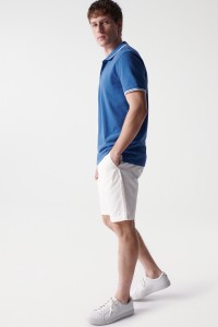 POLO SHIRT WITH STRIPE DETAIL