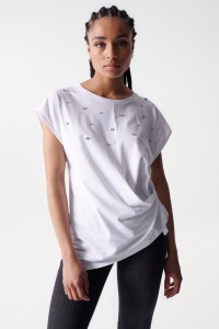 T-SHIRT WITH RHINESTONES