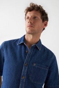 CHEMISE MANCHES COURTES EN DENIM