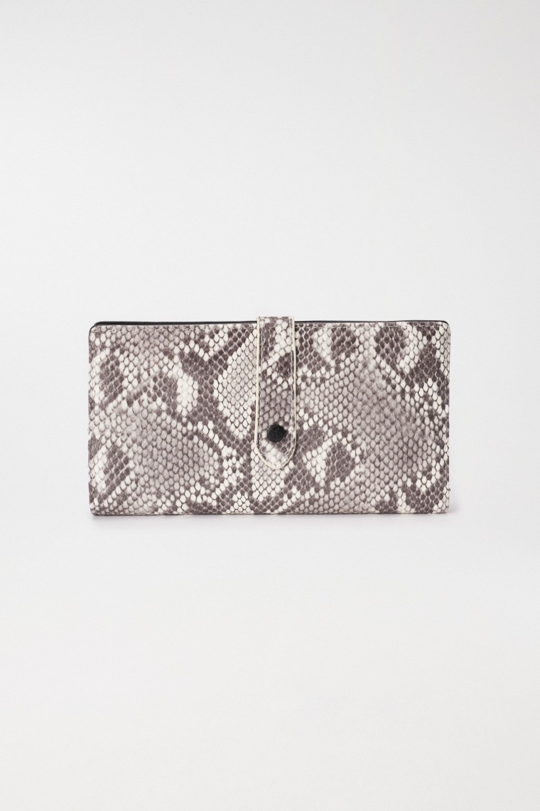 PRINTED LEATHER EFFECT PURSE