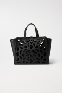 PERFORATED LEATHER TOTE BAG