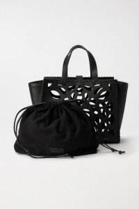 PERFORATED LEATHER TOTE BAG