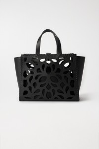 PERFORATED LEATHER TOTE BAG