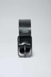 LEATHER BELT WITH SALSA LOGO