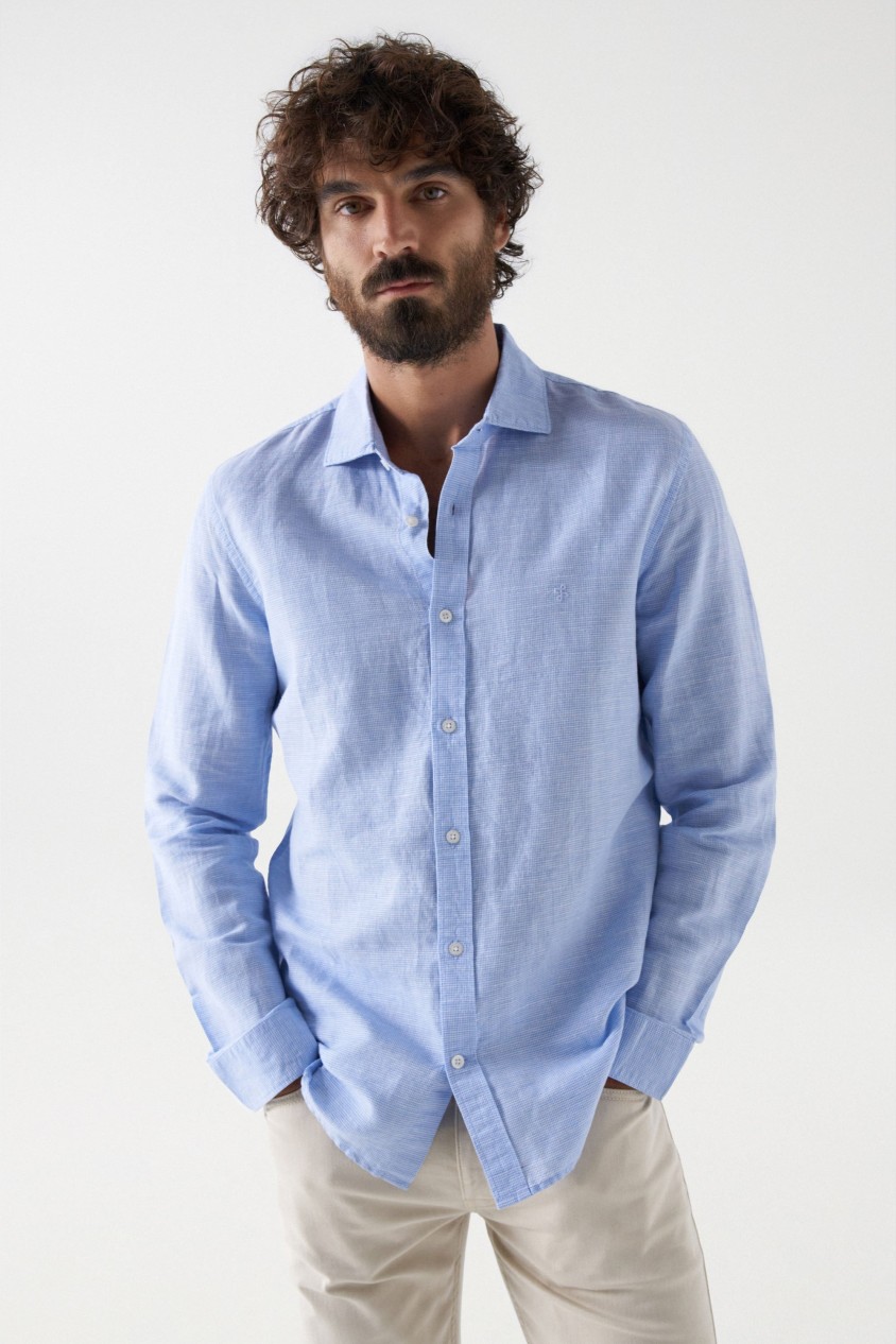 COTTON AND LINEN SHIRT