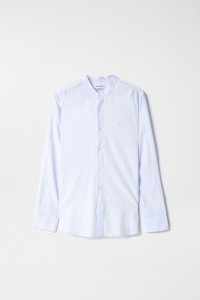 COTTON SHIRT WITH STAND-UP COLLAR