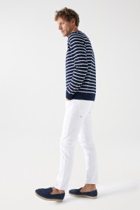 THIN WOOLLEN JUMPER WITH STRIPES