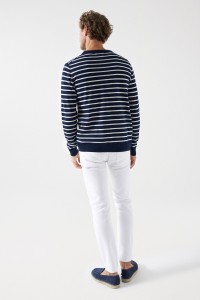 THIN WOOLLEN JUMPER WITH STRIPES