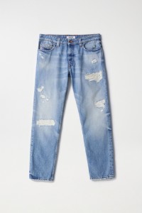 CRAFT SERIES REGULAR-JEANS MIT RISSEN