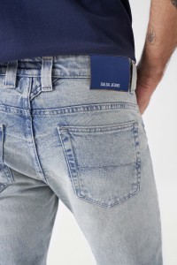 JEANS SLIM CRAFT SERIES COM LAVAGEM PREMIUM