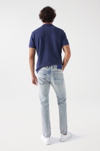 JEANS SLIM CRAFT SERIES COM LAVAGEM PREMIUM