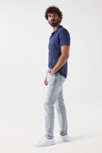 JEANS SLIM CRAFT SERIES COM LAVAGEM PREMIUM