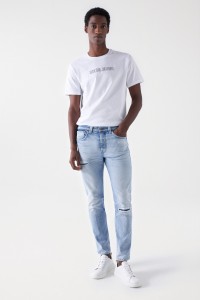 JEANS SLIM CRAFT SERIES COM LAVAGEM PREMIUM