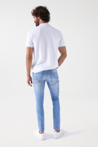 SKINNY MEDIUM WASH JEANS