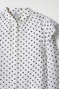 POLKA DOT SHIRT WITH RUFFLES