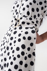 POLKA DOT MIDI DRESS