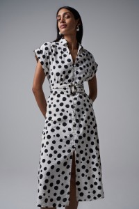 POLKA DOT MIDI DRESS