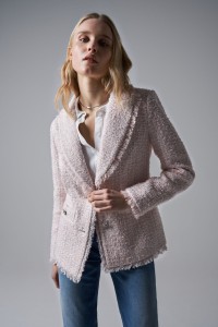 TWEED-BLAZER MIT GLNZENDEN KNPFEN