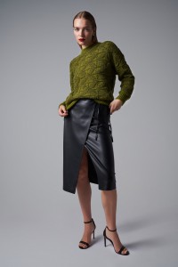 JACQUARD SWEATER WITH WOOL AND MOHAIR