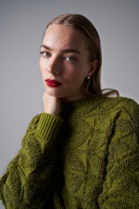 JACQUARD SWEATER WITH WOOL AND MOHAIR