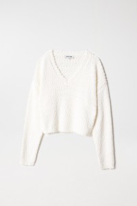 TEXTURED SHORT KNIT JUMPER