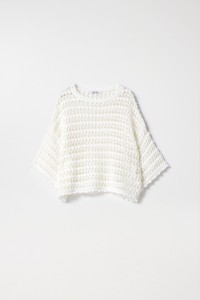 MACRAM STYLE KNITTED T-SHIRT