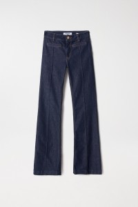 DESTINY PUSH UP FLARE JEANS WITH GOLDEN BUTTON