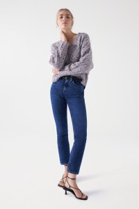 FAITH PUSH IN CROPPED SLIM JEANS