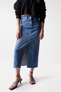 LONG DENIM SKIRT