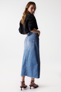 LONG DENIM SKIRT