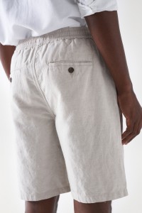 LINEN BLEND SHORTS