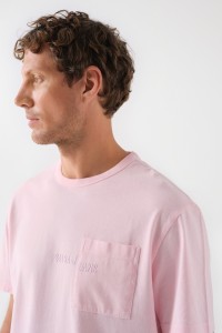 COTTON T-SHIRT WITH POCKET