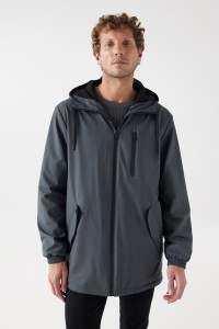 WATERPROOF HOODED PARKA