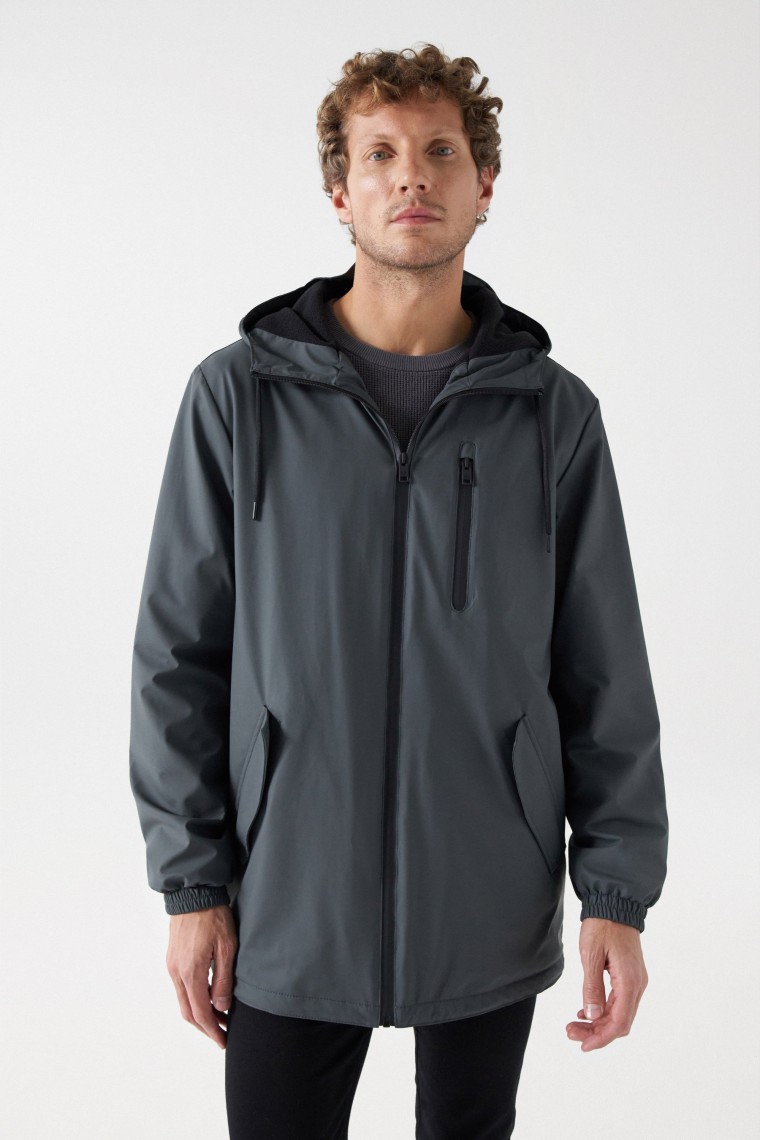 WATERPROOF HOODED PARKA