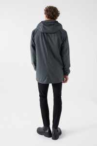 WATERPROOF HOODED PARKA