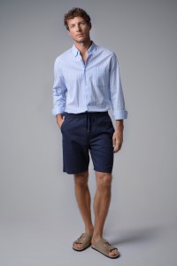 LINEN BLEND SHORTS