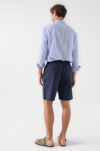 LINEN BLEND SHORTS