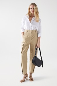 PANTALON CARGO TAILLE HAUTE