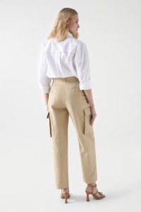 HIGH RISE CARGO TROUSERS