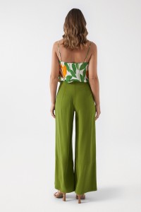 FLOWING PALAZZO TROUSERS