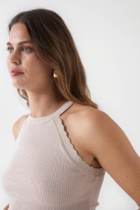 GLNZENDES HALTER-TOP