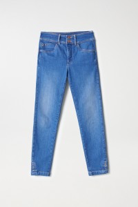 VAQUEROS SECRET PUSH IN CROPPED SKINNY CON OJALES