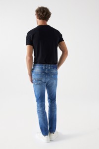 JEANS SLIM CRAFT SERIES COM DETALHES PREMIUM