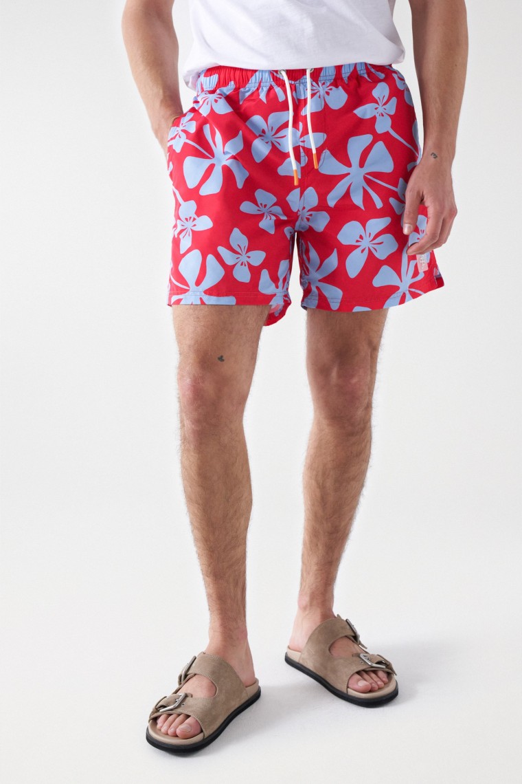 FLORAL PRINT SWIMMING TRUNKS