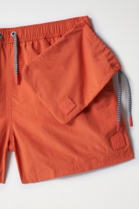 SHORT DE BAIN UNI AVEC CORDON DE SERRAGE