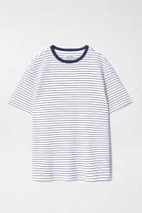 TEXTURED STRIPED T-SHIRT