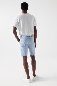 REGULAR FIT DENIM SHORTS