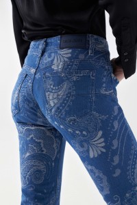 JEANS DESTINY PUSH UP JACQUARD CROPPED SLIM